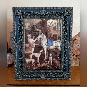 Vintage Pewter Frame with Dürer Art